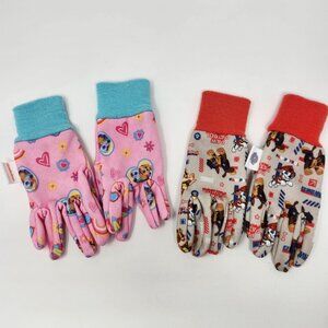Paw Patrol Toddler Gloves 2-Pack Pink & Beige with Characters Cotton Blend Winte